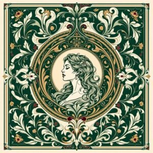 The Gilded Botanical Medallion